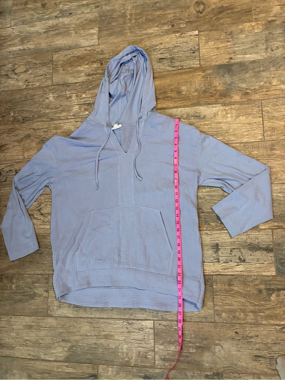 Women’s pure Jill Lavender Hooded Tunic Pullover - Picture 5 of 5